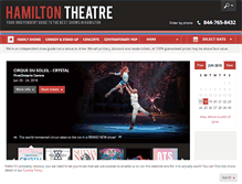 Tablet Screenshot of hamilton-theatre.com